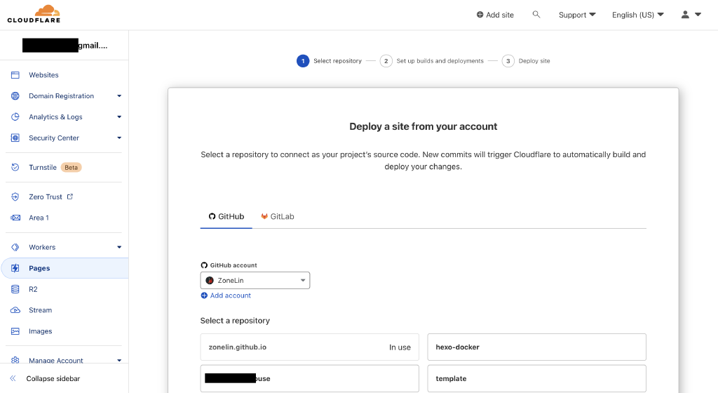 Cloudflare Page 架站教學